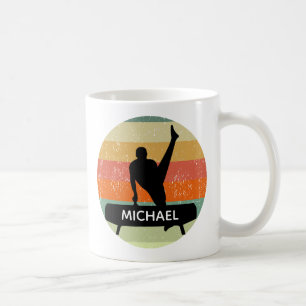 Manar Gymnastics Male Gymnast Sunset Anpassningsba Kaffemugg