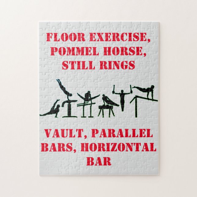 Manar Gymnastics Puzzle for Boys! Pussel (Vertikal)