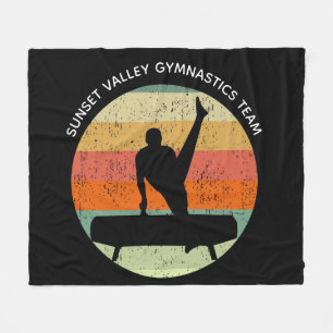Manar Gymnastics Team Pommel Horse Sunset Anpassni Fleecefilt