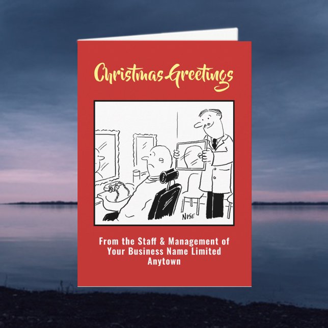 Manar Hairdresser eller Barbershop-julkort Helgkort (Skapare uppladdad)