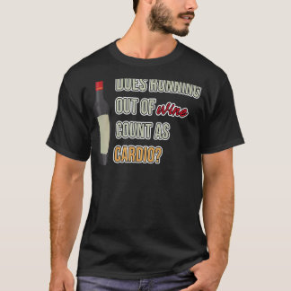 Manar håller inte på att få Vin som Cardio Alco T Shirt