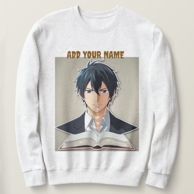 Manar Halloween Hoodies "add your name" Lång Ärmad Tröja (Design framsida)