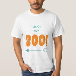 Manar Halloween T-Shirts - hon är min Boo!