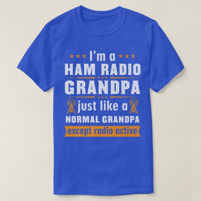 Manar Ham Radio Operator Hobbyist Receiver Grandfa T Shirt (Design framsida)