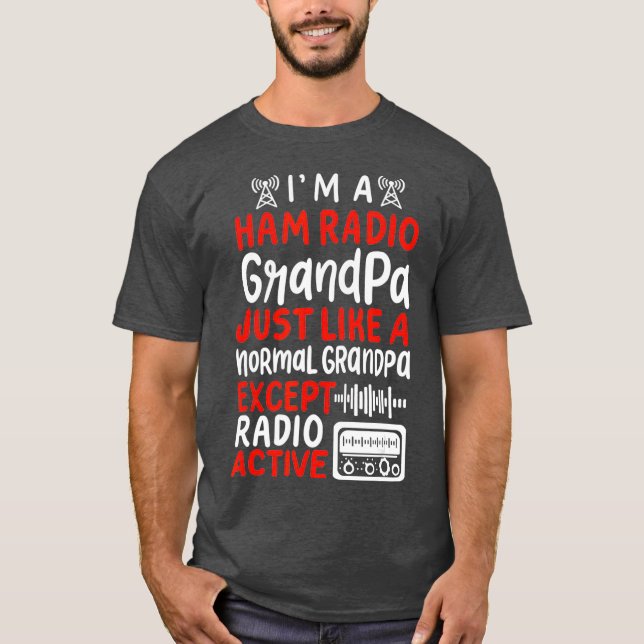 Manar Ham Radio Operator Hobbyist Receiver T Shirt (Framsida)