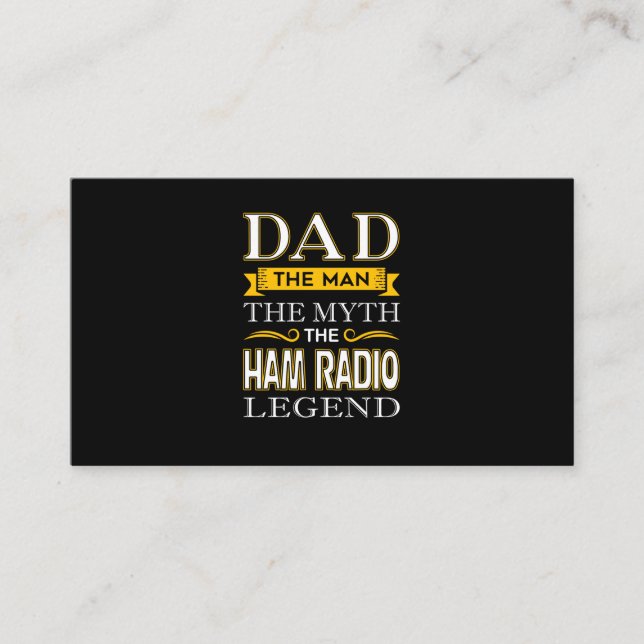 Manar Ham Radio Pappa Shirts Gifts for Pappor - Fa Visitkort (Framsida)
