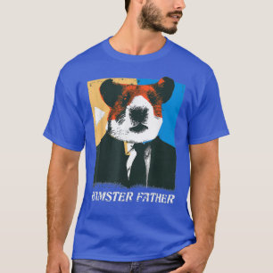 Manar Hamster Far Hamster i Kostym Rodent Älskare T Shirt