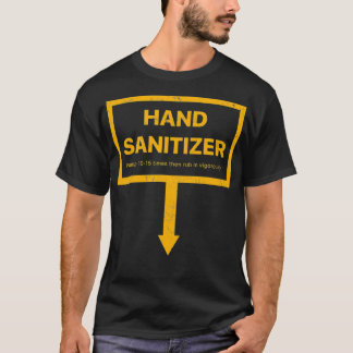 Manar Hand Sanitizer lustig vuxen gult humor manar T Shirt