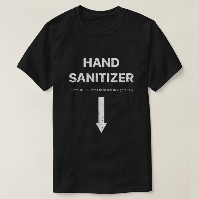 Manar Hand Sanitizer lustig vuxen humor manar Jula T Shirt (Design framsida)