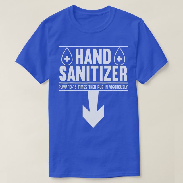 Manar Hand Sanitizer Vuxen humor Funny Dirty Jokes T Shirt (Design framsida)