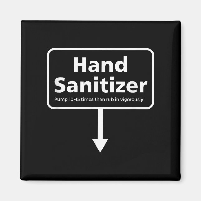 Manar Hand Sanitizer - Vuxen humor-julen - Ljuny Magnet (Framsidan)