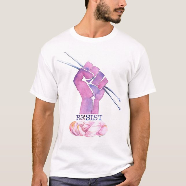Manar handarbete driver t-skjortan tee shirt (Framsida)