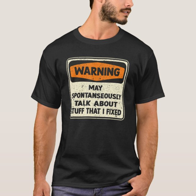 Manar Handyman Saker som är en fast mekaniker T Shirt (Framsida)