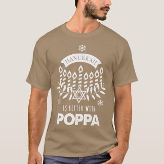 Manar Hanukkah är bättre med Poppa Matching-familj T Shirt