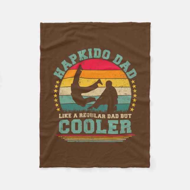 Manar Hapkido Martial Art Älskare Vintage Hapkido Fleecefilt (Framsidan)