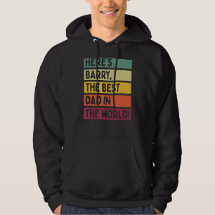 Manar här är Barry, världens bästa Pappa Far Hoodie