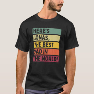 Manar Här är Jonas världens bästa Pappa Far T Shirt