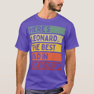 Manar här är Leonard den bästa Pappan i världen T Shirt