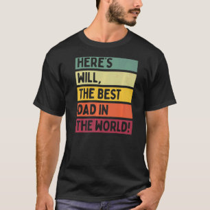 Manar här är världens bästa Pappa Far" T Shirt
