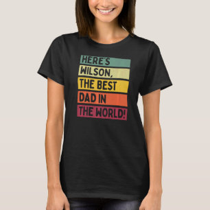 Manar Här är Wilson det bästa Pappan i världen T Shirt