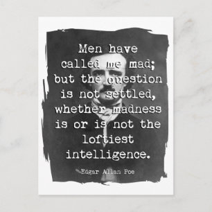 Manar har kallat mig Mad Poe-citat Vykort