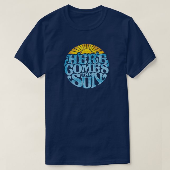 Manar här kommer Sol | Retro | VINTAGE  T Shirt (Design framsida)