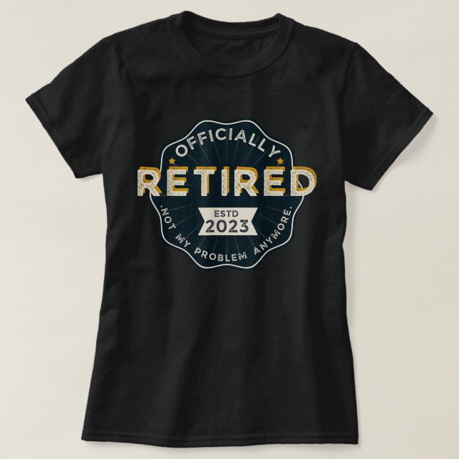 Manar har officiellt pensionerats 2023, inte min p t shirt (Design framsida)
