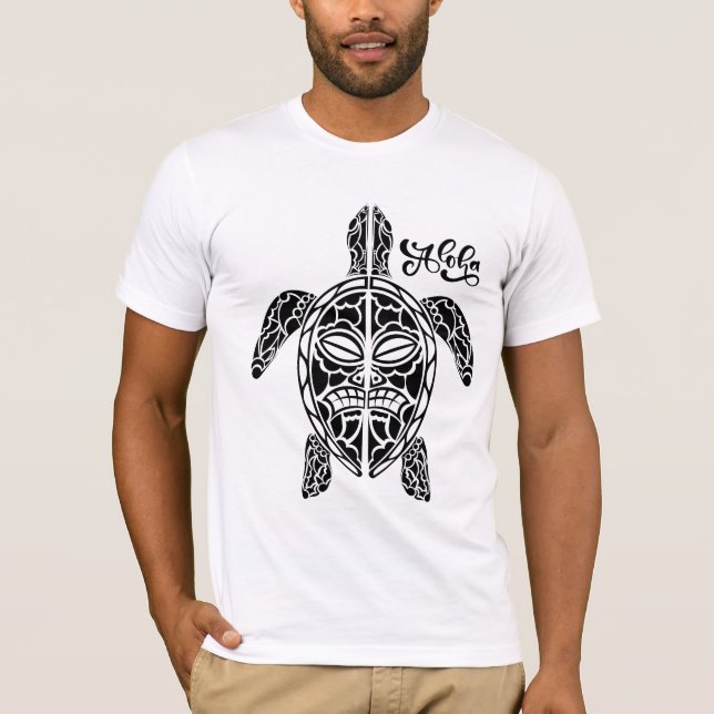 Manar Hawaiian Turtle T-Shirt (Framsida)