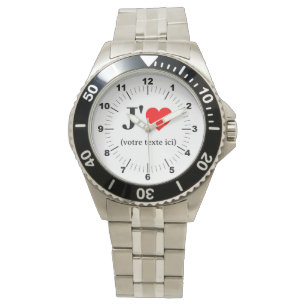 Manar Heart Stainless Steel Bracelet Watch Armbandsur