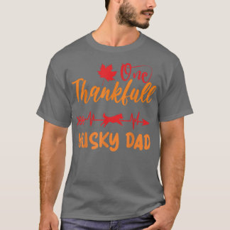 Manar Heartslag Thanksgiving ett tacksamt Husky Pa T Shirt