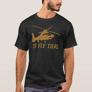 Manar Helikopter Pilot Heli... Jag skulle flyga T Shirt