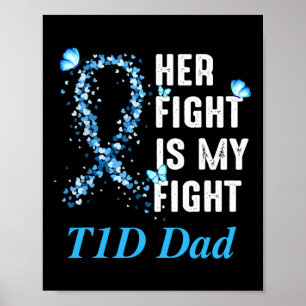 Manar Hennes kamp är min kamp mot typ 1-diabetes T Poster