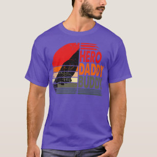 Manar HERO DADDY BUDDY Pappa Far Funny Far Da T Shirt