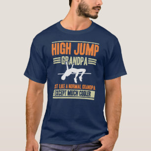 Manar High Jump Grandpa Retro High Jumping T Shirt