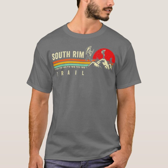 Manar Hike South Rim Trail Grand Canyon Hiker T Shirt (Framsida)