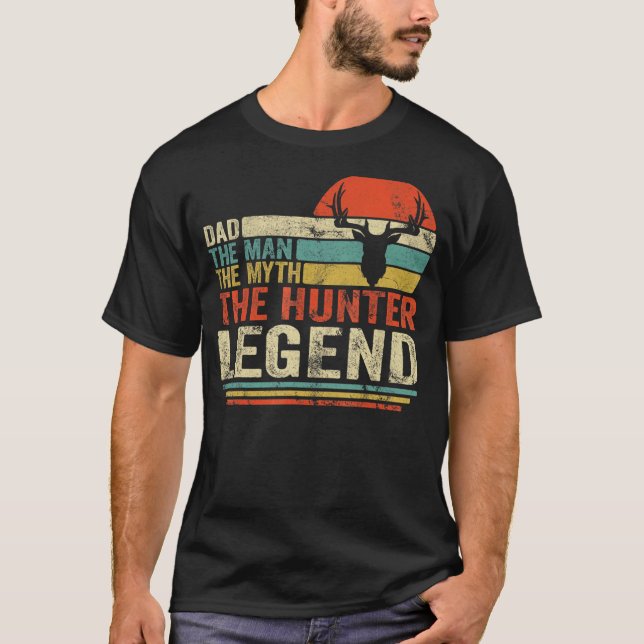 Manar Hjort Hunter som säger Fars dag från frukost T Shirt (Framsida)