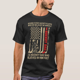 Manar Hockey Pappa bakom varje hockey-spelare som T Shirt