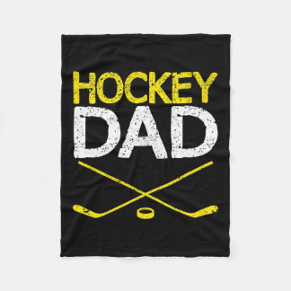 Manar Hockey Pappa Vintage Fars dag, sommarvinter Fleecefilt