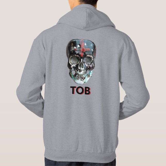 Manar Hoddie med Skull Designad av TOB Hoodie (Baksida)