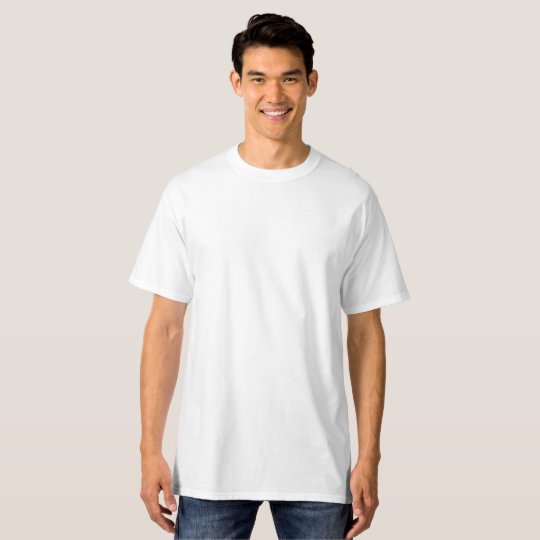 Herr, Lång Hanes T-Shirt, Vit