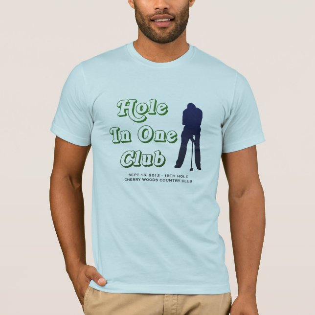Manar hole in one som skryter rättigheter tee shirt (Framsida)