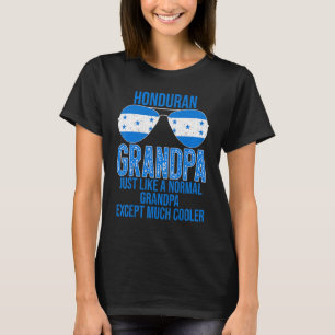 Manar Honduran Grandpa Honduras Flagga Sunglass T Shirt