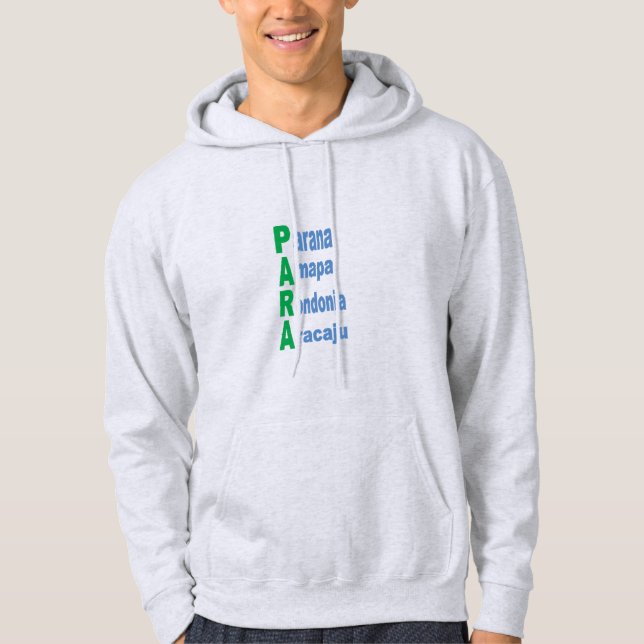 Manar Hoodie ash BRAZIL TOURISM (Framsida)