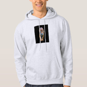 Manar Hoodie Dubbla Sided Design Walking Tiger