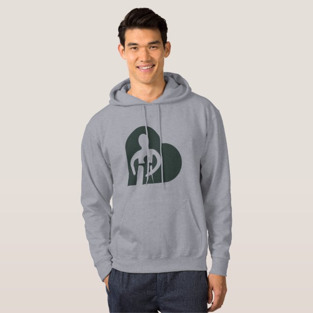 Manar Hoodie (grå färg) (Hel framsida)