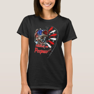 Manar Hooking on Peepaw Fisherman American Flagga T Shirt