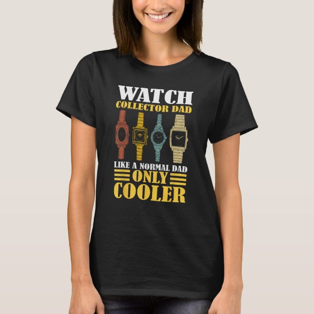 Manar Horologist Collating Watches Watch Collector T Shirt (Framsida)