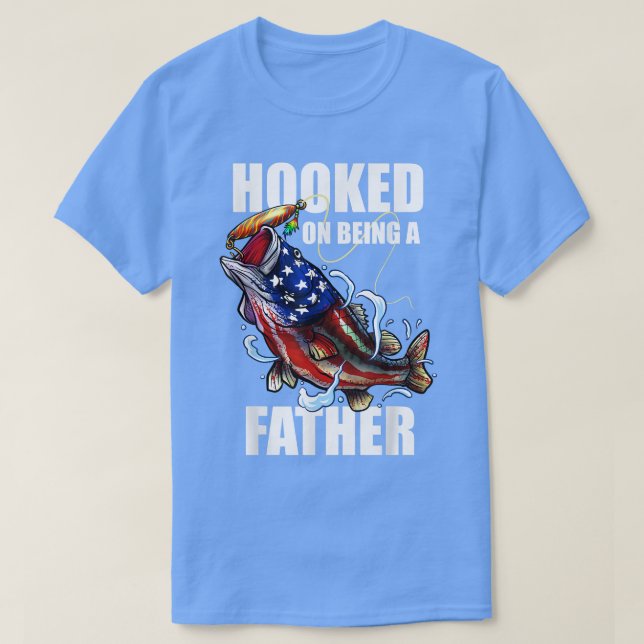 Manar hotades av att vara en amerikansk Flagga i F T Shirt (Design framsida)