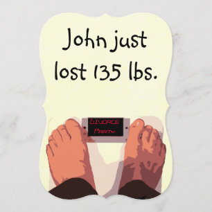 (Manar) Humoral skilsmässa Party Inbjudningar