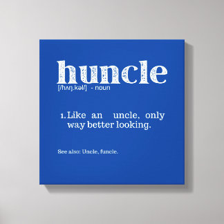 Manar Huncle Definition, som ett onaturligt sätt Canvastryck